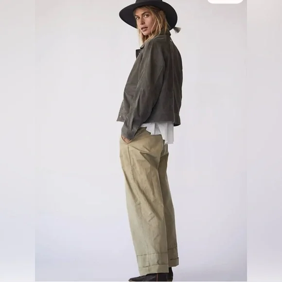 FREE PEOPLE  Marina Low Rise Pants SIZE 4 - Picture 4 of 13